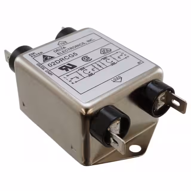 02DRCG5 Delta Electronics  Moduli di filtro di linea di alimentazione